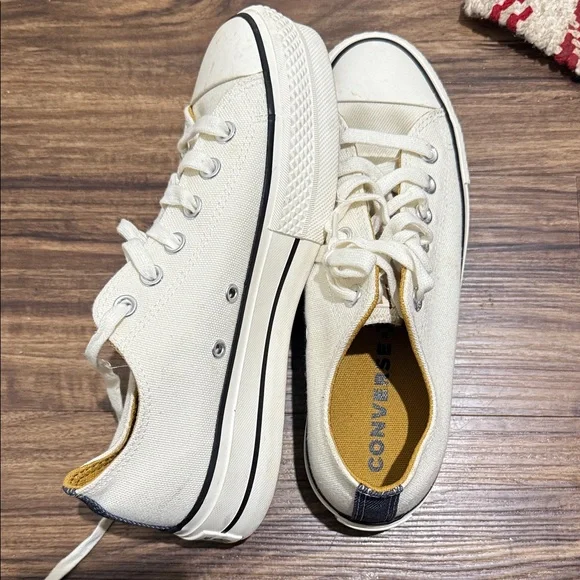 Converse All Star White Canvas Sneakers - Picture 2 of 5